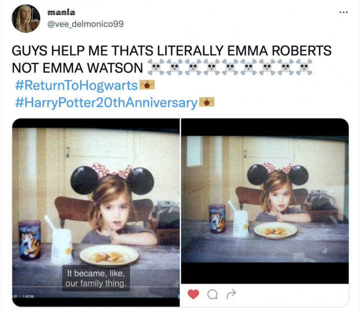 哈利波特节目弄错艾玛·沃森童年照，本尊竟是“表姐”！